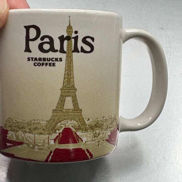 2015 Starbucks Paris Mini Demi Cup Espresso Coffee 3 oz Eiffel Tower Tiny Flaw - Picture 5 of 10